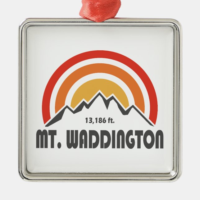 Mt. Waddington British Columbia Ornament Aus Metall (Vorne)