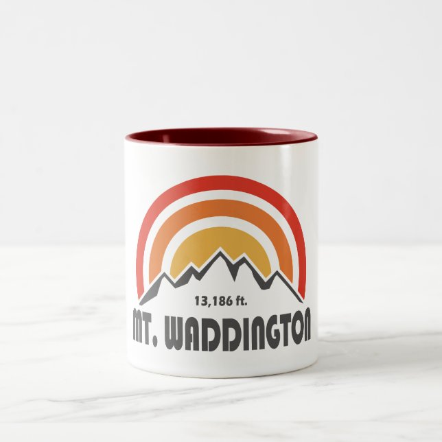 Mt. Waddington British Columbia Zweifarbige Tasse (Mittel)