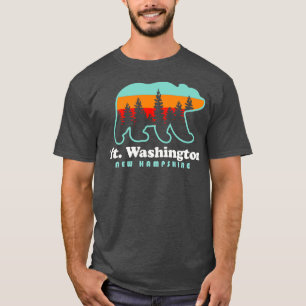 Mt Washington New Hampshire Mountains Wanderbär T-Shirt