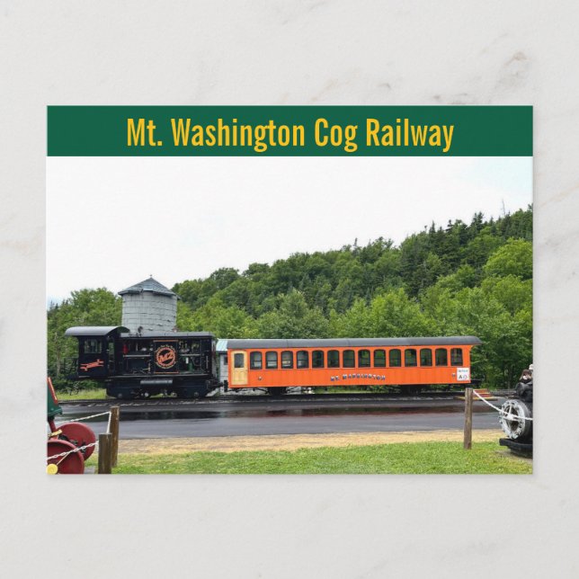 Mt. Washington Zahnradbahn Postkarte (Vorderseite)