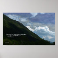 Mt Webster: Whitman Zitat-Poster