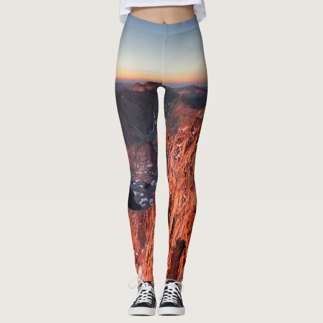 Mt Whitney and Pinnacles Sunrise - John Muir Trail Leggings (Vorderseite)