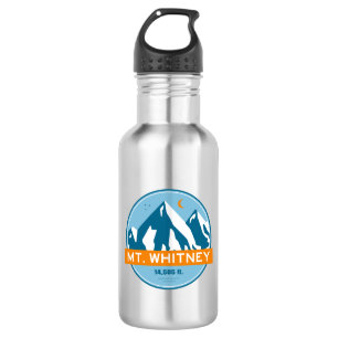 Mt. Whitney Kalifornien Sterne Mond Edelstahlflasche