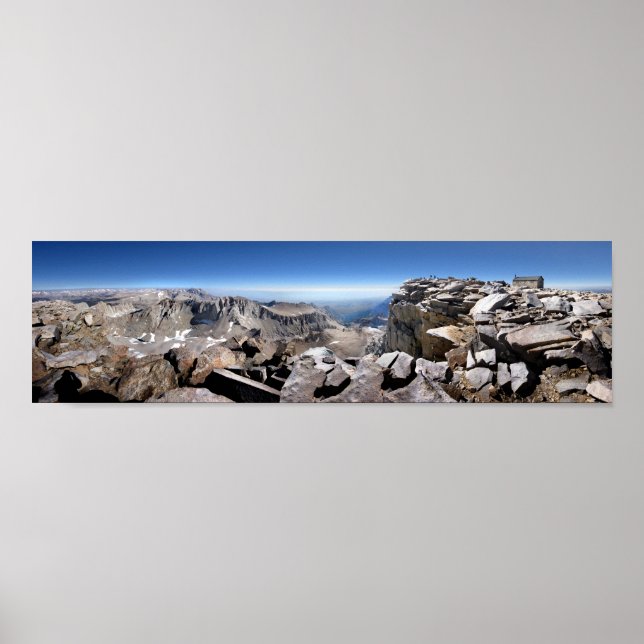 Mt Whitney Summit - John Muir Trail Poster (Vorne)