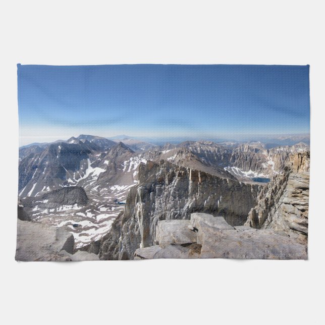 Mt Whitney Summit - John Muir Trail - Sierra Handtuch (Horizontal)