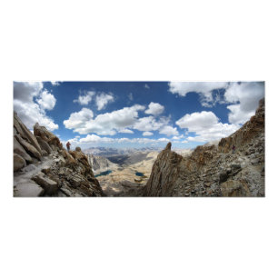 Mt Whitney Trail über Hitchcock- und Gitarrenseen Fotodruck