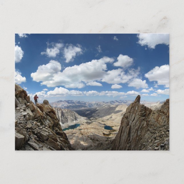 Mt Whitney Trail über Hitchcock- und Gitarrenseen  Postkarte (Vorderseite)