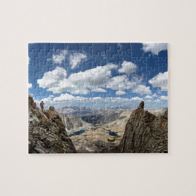 Mt Whitney Trail über Hitchcock- und Gitarrenseen  Puzzle (Horizontal)