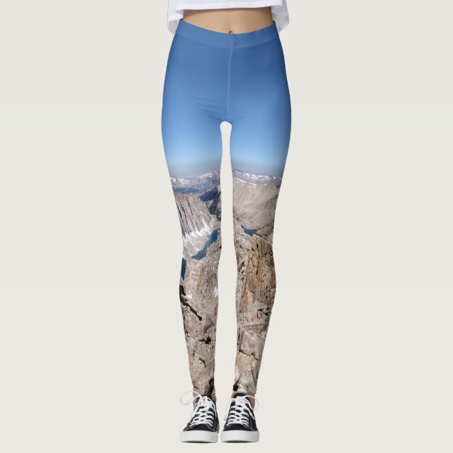 Mt Whitney Trail Wappen Panorama - Sierra Leggings (Vorderseite)