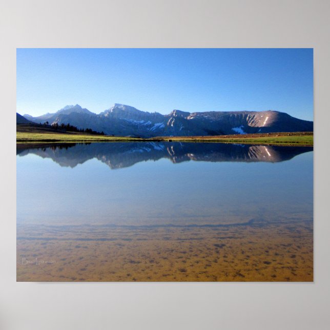 Mt Whitney von Bighorn Plateau 2 - John Muir Trail Poster (Vorne)