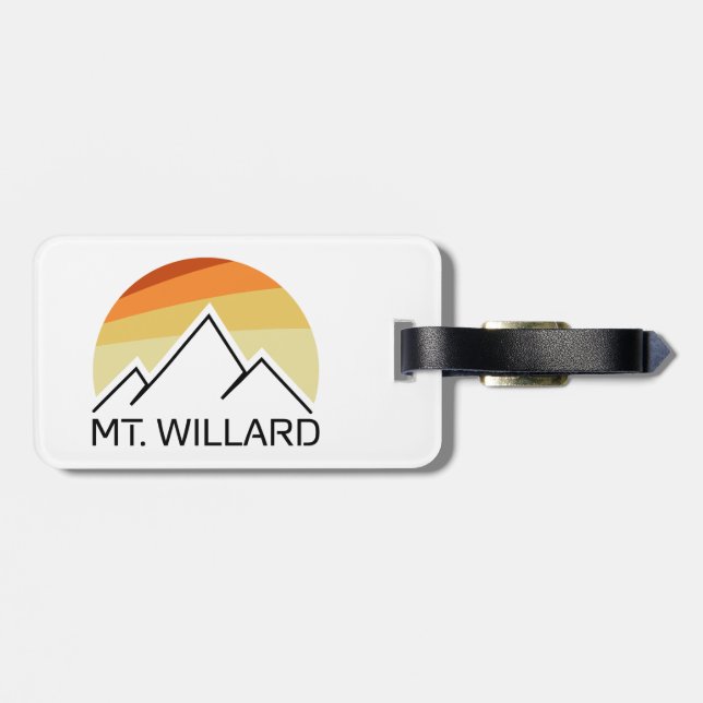 Mt. Willard New Hampshire Retro Gepäckanhänger (Rückseite horizontal)