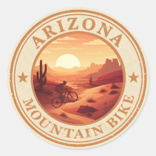 Mtb Az Sedona - Arizona Mountainbike Runder Aufkleber