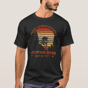 Mtb Bicycles Vintag 1977 Geburtstagsradgebirge T-Shirt