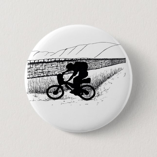 MTB Bikepacking WildCamping Bivvvvving Button (Vorderseite)