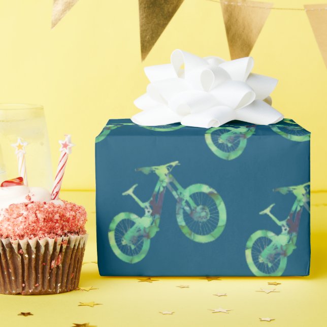 MTB Downhill Bike Offroad Sport Xtreme Geschenkpapier (Geburtstagsparty)