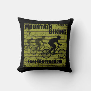 MTB-Downhill-Fahrradfahrer - Mountainbiking Kissen