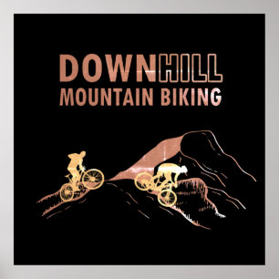 MTB Downhill Mountainbiken Poster