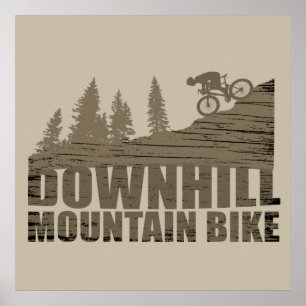 MTB Downhill-Mountainbiking Poster