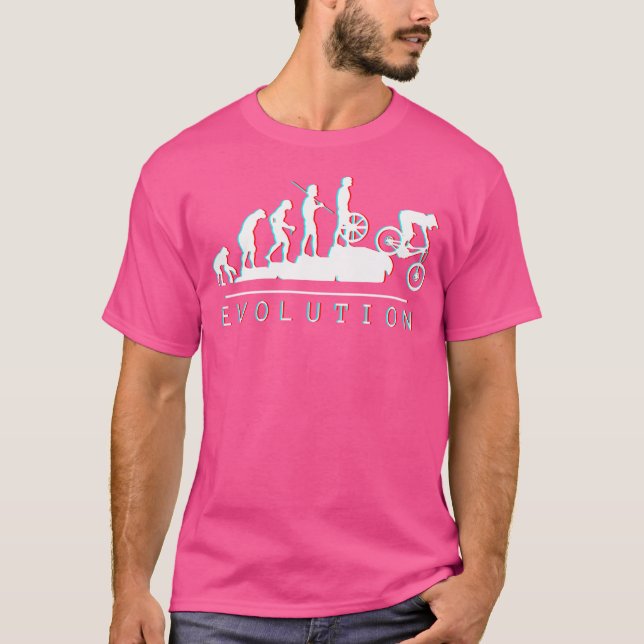 Mtb-Evolution (weiß) T-Shirt (Vorderseite)