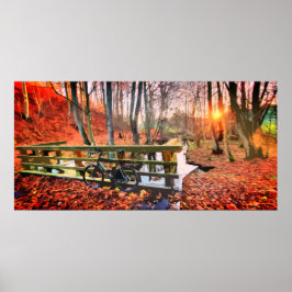 MTB Kies in Holzpastellplakaten Poster