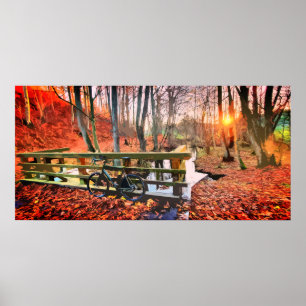 MTB Kies in Holzpastellplakaten Poster