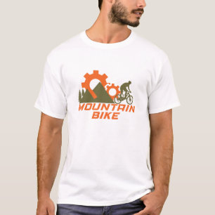 MTB Modernes Downhill-Mountainbike T-Shirt