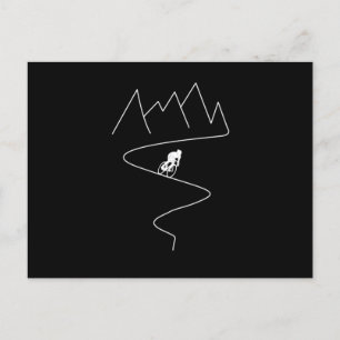 MTB Mountain Bike Radfahrer Radfahrer G Postkarte