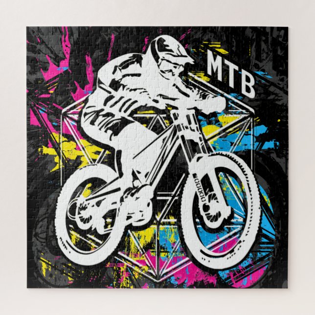MTB Mountainbike - Mountain Biker MTB Puzzle (Vertikal)