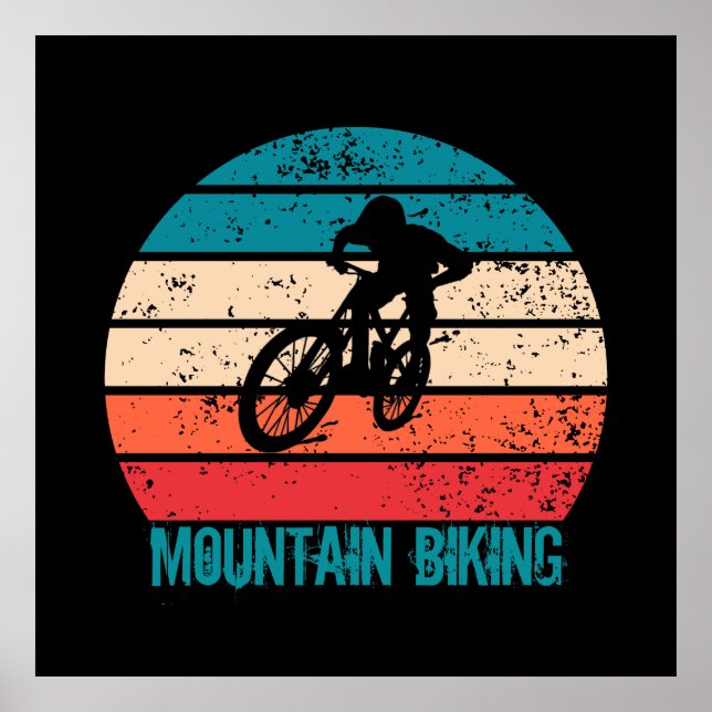 Mtb Mountainbike Vintag Poster (Vorne)