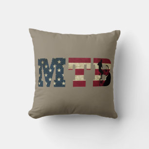 Mtb Patriotische Vintage-Amerikanische-Flagge-Moun Kissen