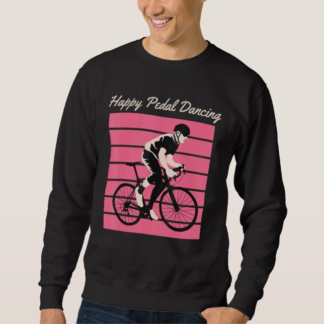 Mtb Riding Happy Pedal Dancing Sweatshirt (Vorderseite)