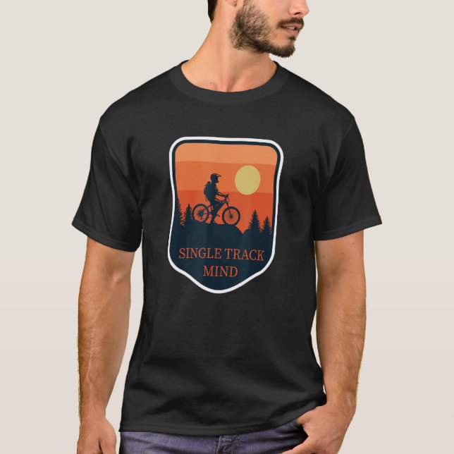 MTB Single Track Trail Suspension Enduro Moun T-Shirt (Vorderseite)