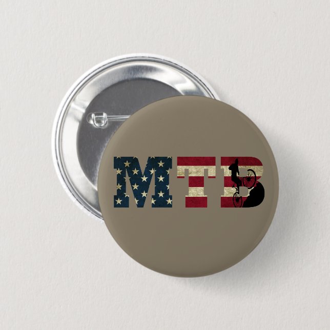 mtb US-Flagge Vintag Amerika Button (Vorne & Hinten)