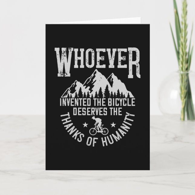 MTB - Wer das Fahrrad erfunden hat Karte (Vorderseite)