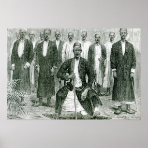 Mtesa, der Kaiser von Uganda und andere Leiter Poster