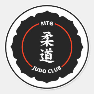 MTG Judo-Verein-Aufkleber (6-pack) Runder Aufkleber