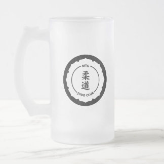 MTG Judo-Verein - mattierte Bier-Tasse Mattglas Bierglas