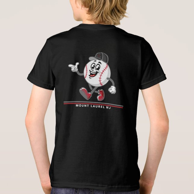 MTL Baseball-Typ Tri-Blend Shirt (Rückseite)