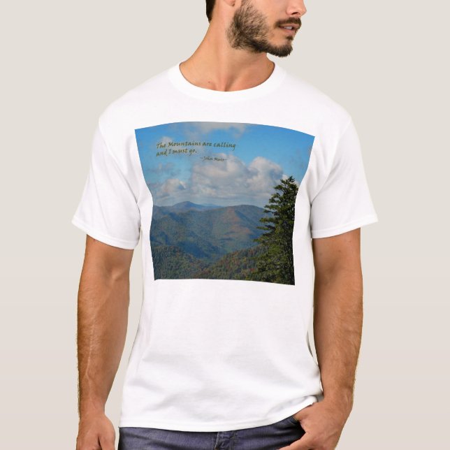 Mtns nennen… /Rauchiges Mtns T-Shirt (Vorderseite)