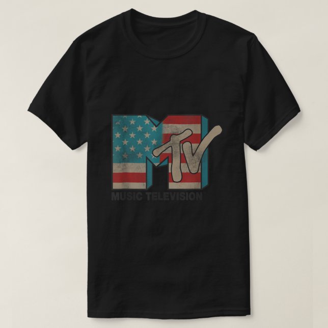 MTV American Flag Logos T Shirts (Design vorne)