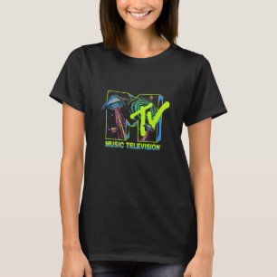 Mtv Music Television Alien Invasion Ufo T-Shirt