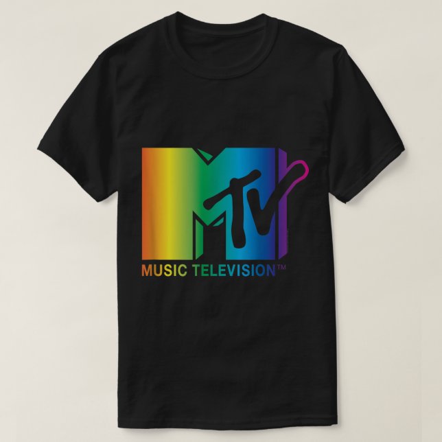 MTV Rainbow-Logo T-Shirt (Design vorne)