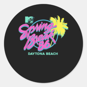 MTV Spring Break Daytona Beach Runder Aufkleber
