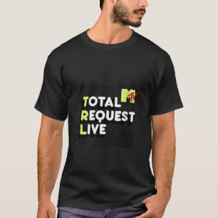 MTV TRL Black Stripes / Neck T-Shirt