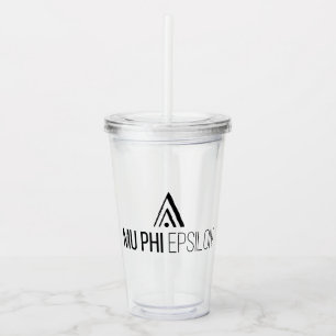 Mu Phi Epsilon-Logo Acryltrinkbecher