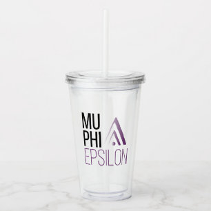 Mu Phi Epsilon-Logo Acryltrinkbecher
