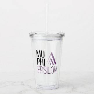 Mu Phi Epsilon-Logo Acryltrinkbecher