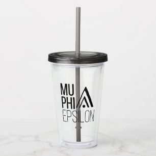 Mu Phi Epsilon-Logo Acryltrinkbecher