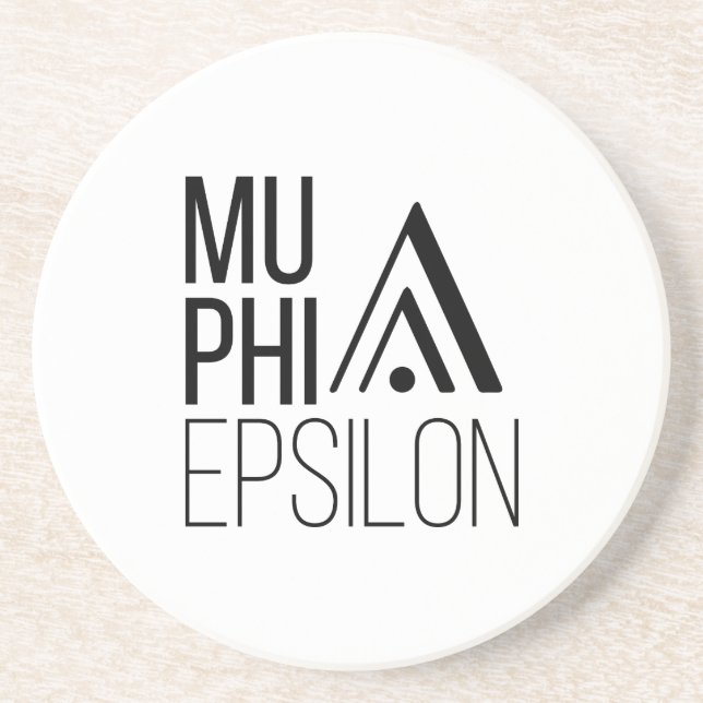 Mu Phi Epsilon-Logo Getränkeuntersetzer (Vorne)