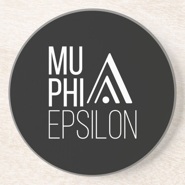 Mu Phi Epsilon-Logo Getränkeuntersetzer (Vorne)